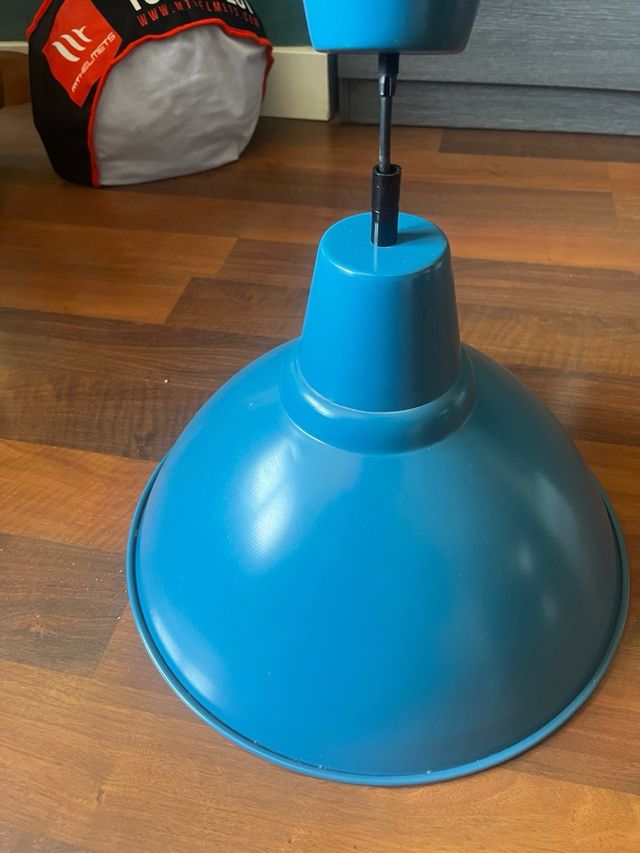 Lámpara industrial azul - Metal