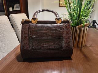 Bolso de piel de cocodrilo auténtica Negociable 