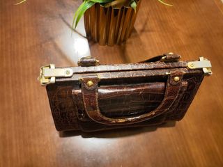 Bolso de piel de cocodrilo auténtica Negociable 