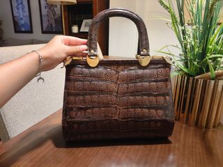 Bolso de piel de cocodrilo auténtica Negociable 