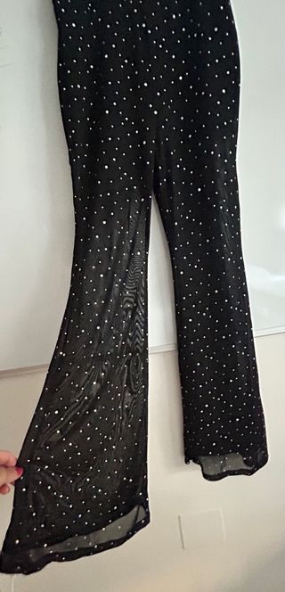 Pantalones campana negros