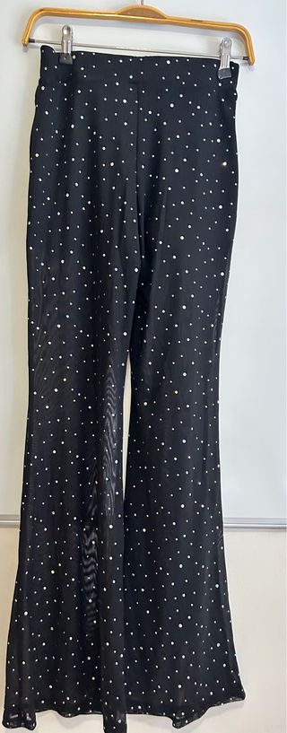 Pantalones campana negros