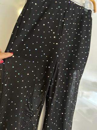 Pantalones campana negros