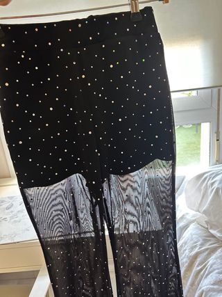 Pantalones campana negros