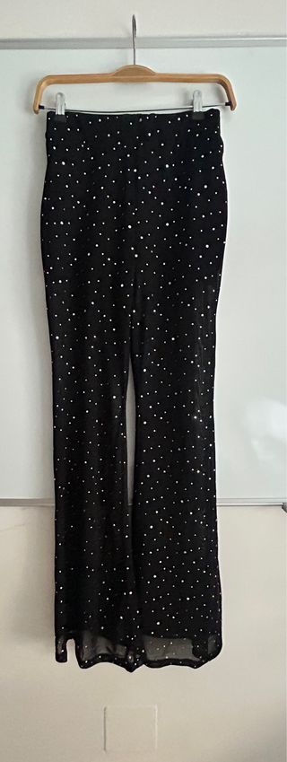 Pantalones campana negros