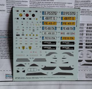 Ferrari 458 Italia Revell 1:24