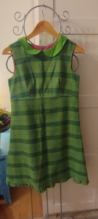 Vestido vintage Trakabarraka verde