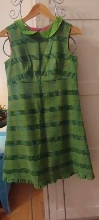 Vestido vintage Trakabarraka verde