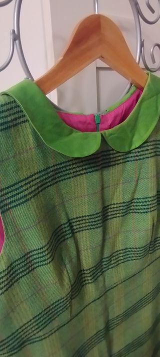 Vestido vintage Trakabarraka verde