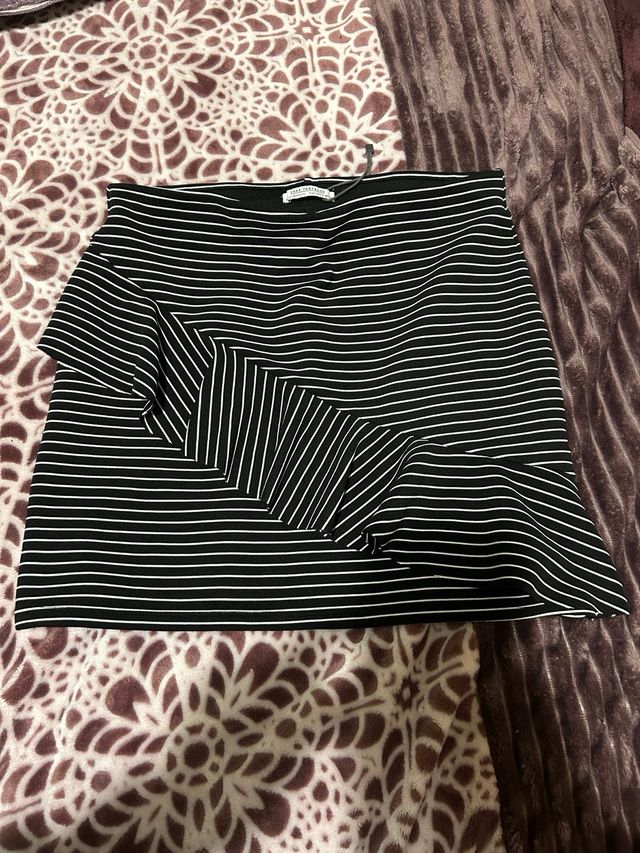 Mini Falda Zara Trafaluc - Negra - T-S