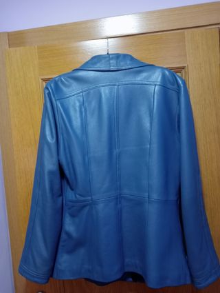 Americana piel azul talla L - 