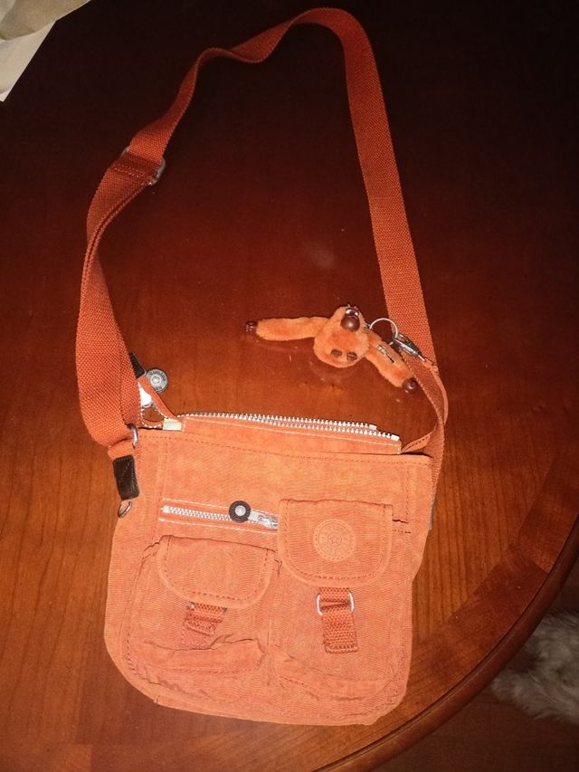 Bolso bandolera Kipling naranja