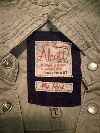 Camicia Alcott beige uomo Tg L