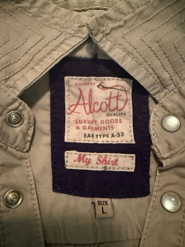 Camicia Alcott beige uomo Tg L