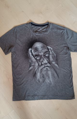 Camiseta gris vintage talla s 