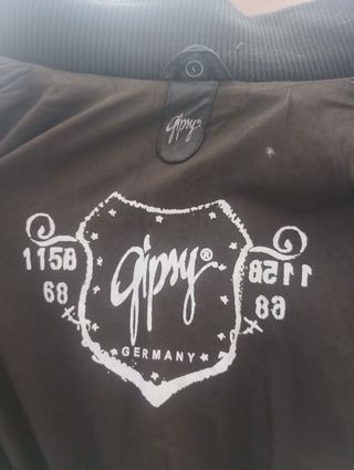 Chaqueta piel marrón hombre