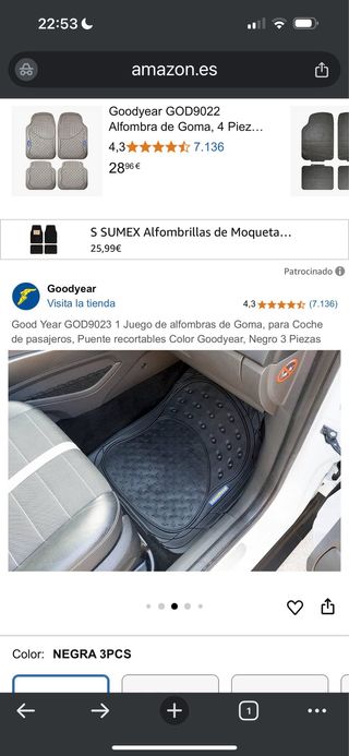 Alfombrillas Goma Goodyear para Mercedes GLC