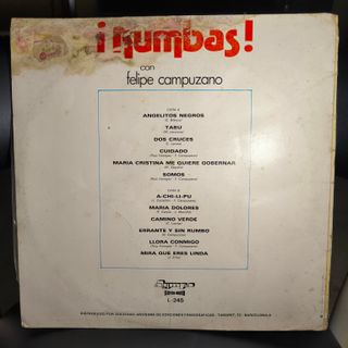 Vinilo Felipe Campuzano ¡Rumbas!
