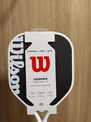Raqueta Paddle Wilson Vesper Control 17