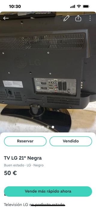 TV LG 21" Negra