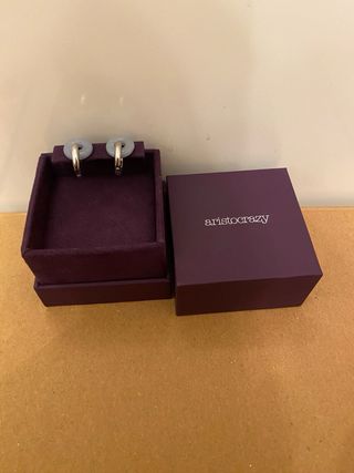 Pendientes Aristocrazy Plata Angelita Azul