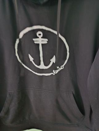 Sudadera VIENTO negra XL