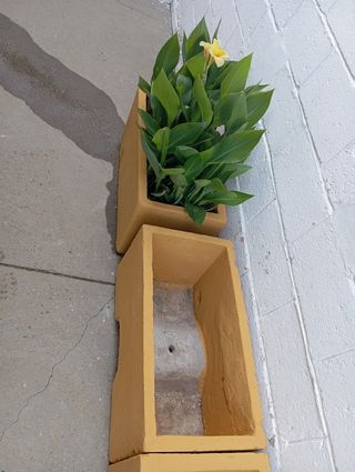 10 jardineras cemento artesanales