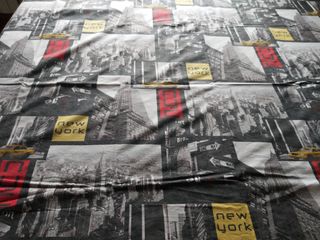 Tessuto in cotone rappresentante New York. 