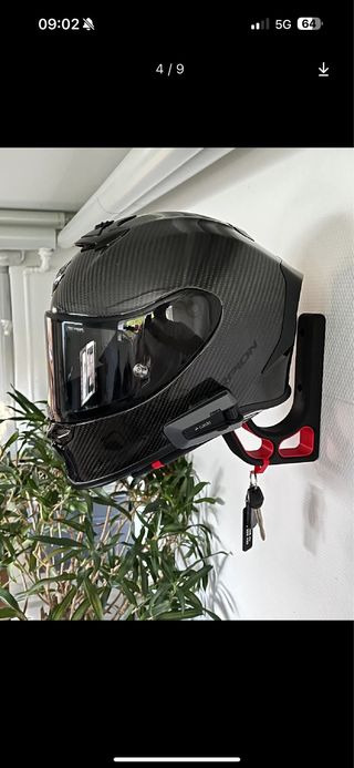 Portacasco da parete per casco moto