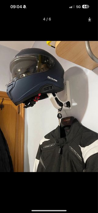 Portacasco da parete per casco moto