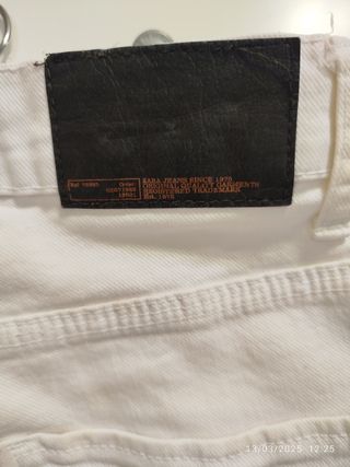 Vaqueros blancos Zara hombre