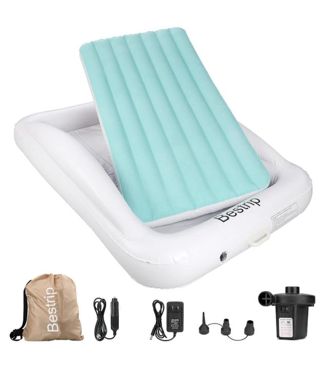 Cama+Colchón niños inflable de viaje + Compresor