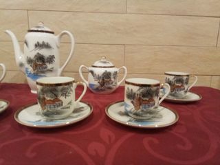 Juego café porcelana fina