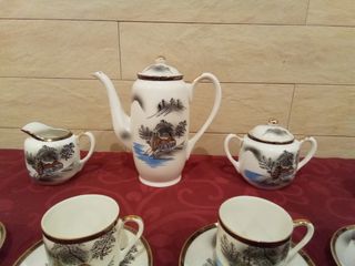 Juego café porcelana fina