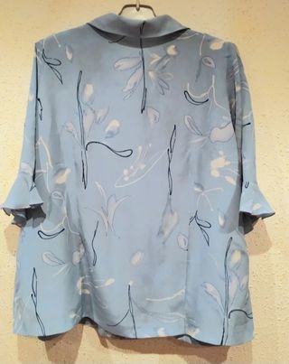 Blusa azul claro mujer - Talla 54