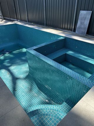 Chapado gresite piscina