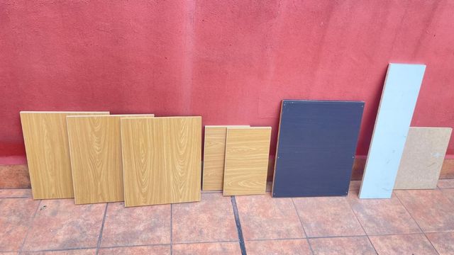 Tablas madera: estanterías