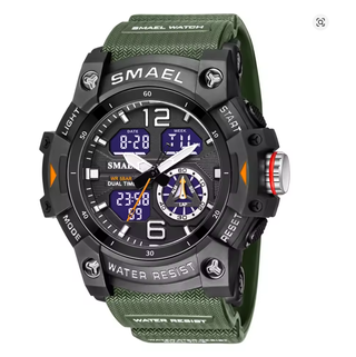 Reloj SMAEL deportivo militar verde