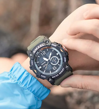 Reloj SMAEL deportivo militar verde