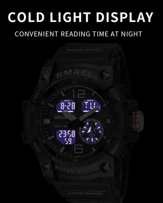 Reloj SMAEL deportivo militar verde