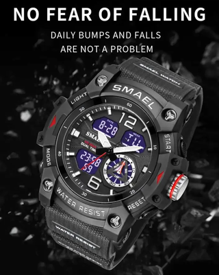 Reloj SMAEL deportivo militar verde