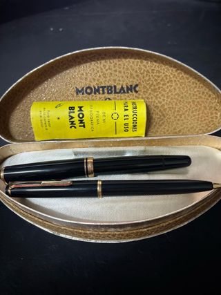 Full Set Pluma y Boligrafo Montblanc Vintage