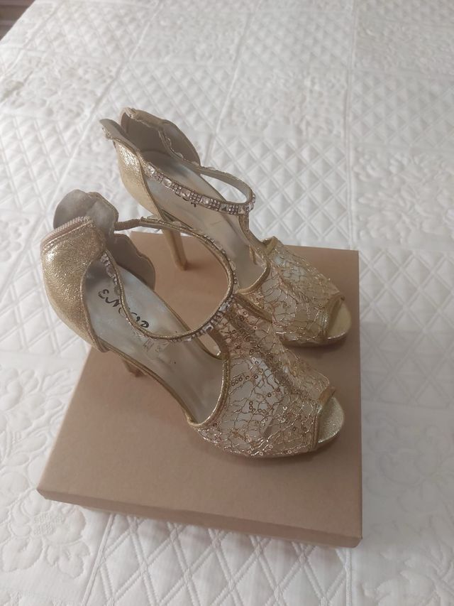 Zapatos dorados 37 - Elegantes