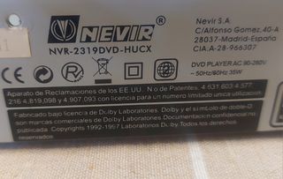 Placa main DVD Nevir