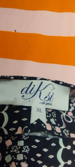 Vestido flores negro y rosa