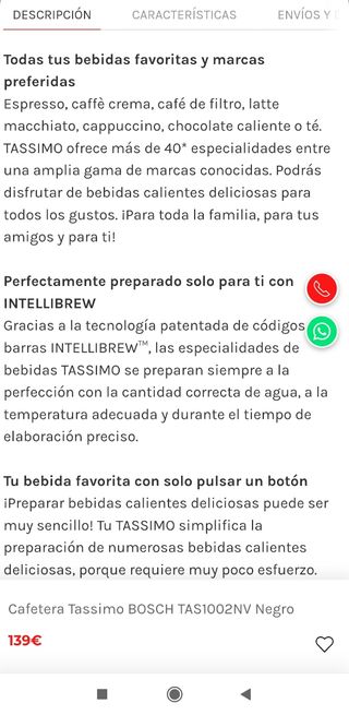 Cafetera Bosch Tassimo