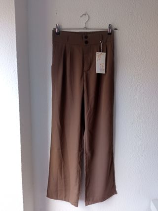 Pantalones Lubcke marrón mujer M y L con etiqueta 