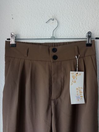 Pantalones Lubcke marrón mujer M y L con etiqueta 