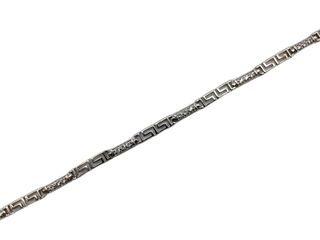 pulsera oro 18k con piedra con circonita