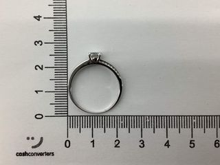 anillo oro 18k con piedra con circonita